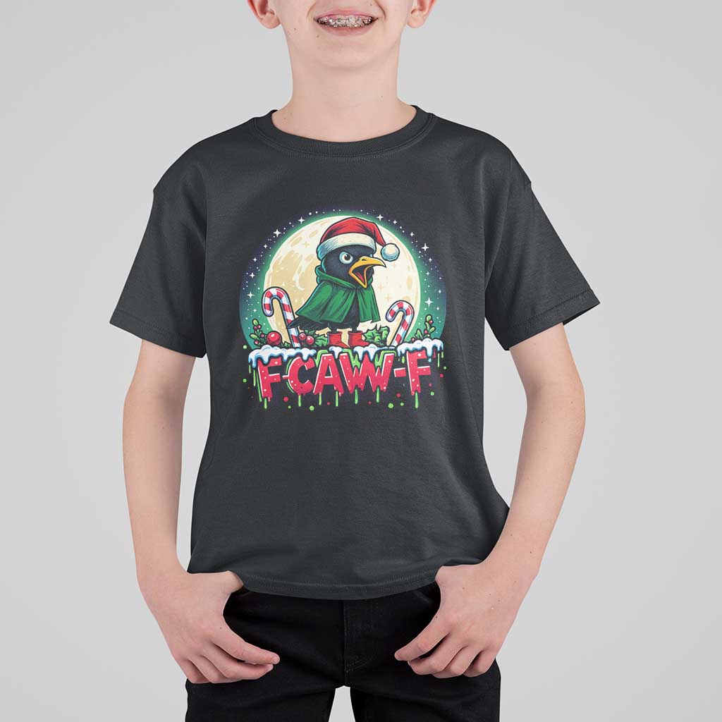 Funny F Caw F Raven Joke T Shirt For Kid Holiday Gift - Wonder Print Shop