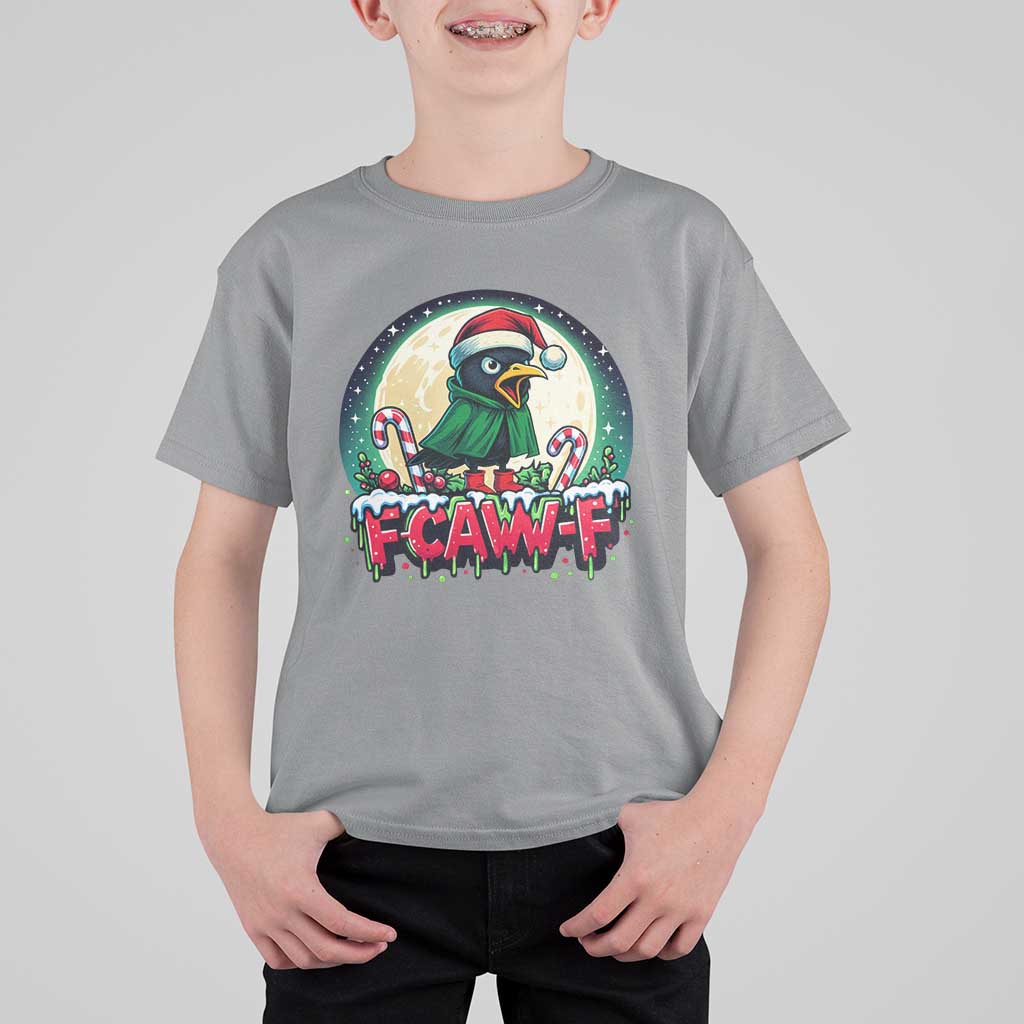 Funny F Caw F Raven Joke T Shirt For Kid Holiday Gift - Wonder Print Shop