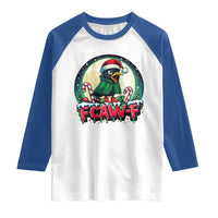 Funny F Caw F Raven Joke Raglan Shirt Holiday Gift - Wonder Print Shop