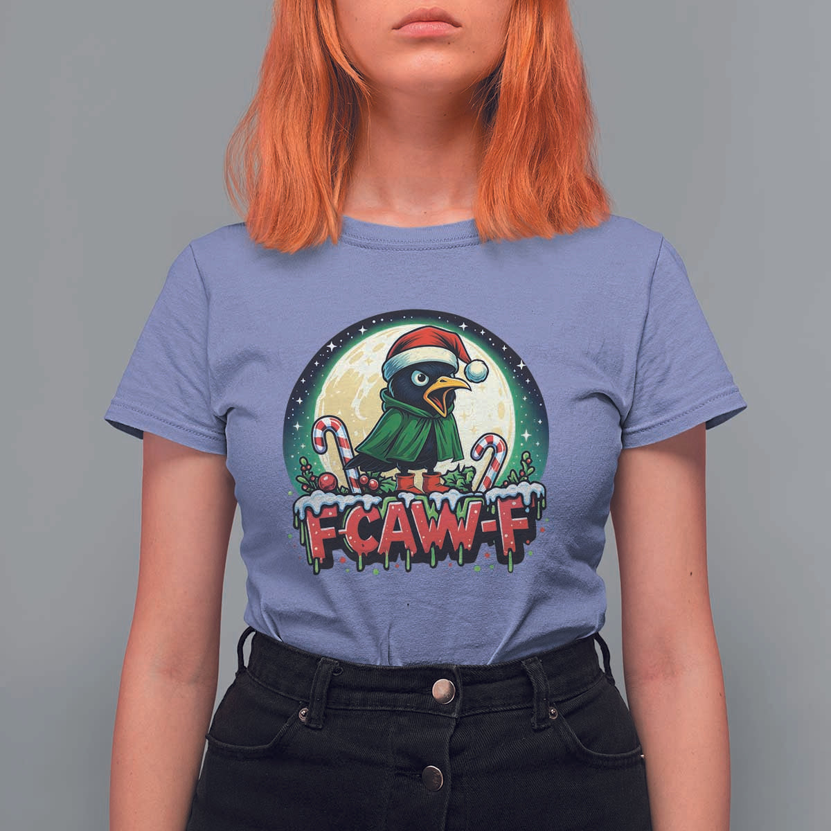 Funny F Caw F Raven Joke T Shirt For Women Holiday Gift - Wonder Print Shop