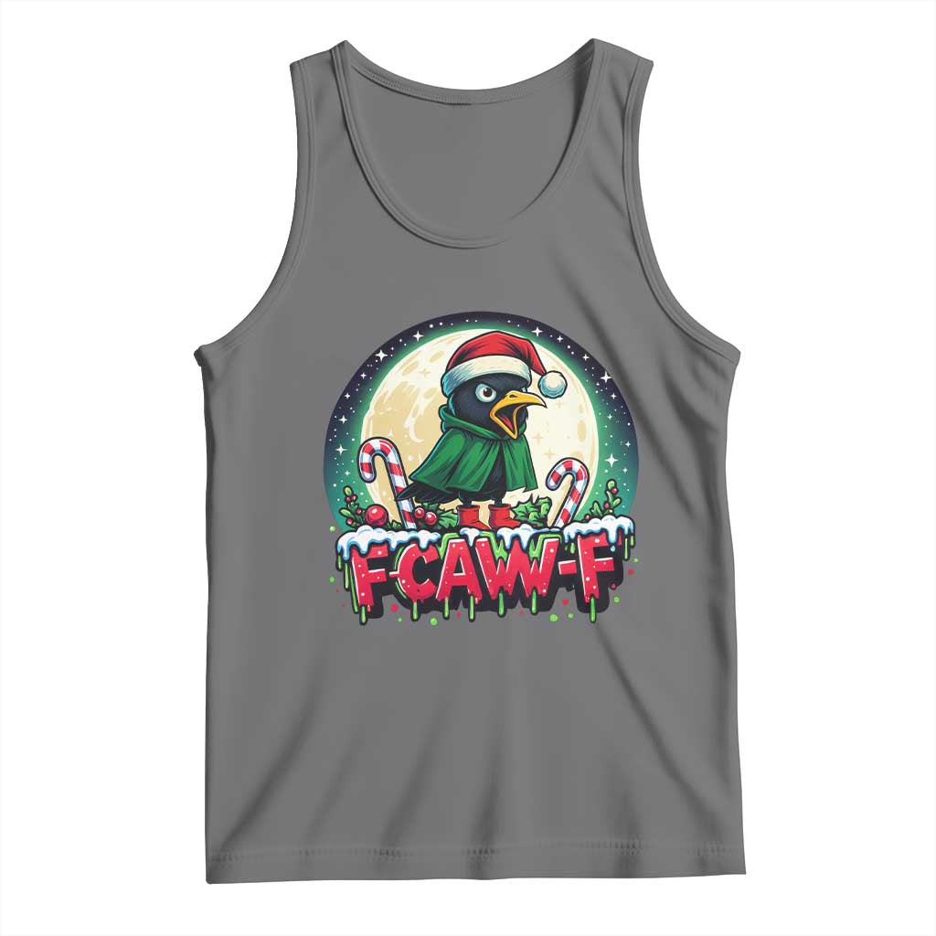 Funny F Caw F Raven Joke Tank Top Holiday Gift - Wonder Print Shop