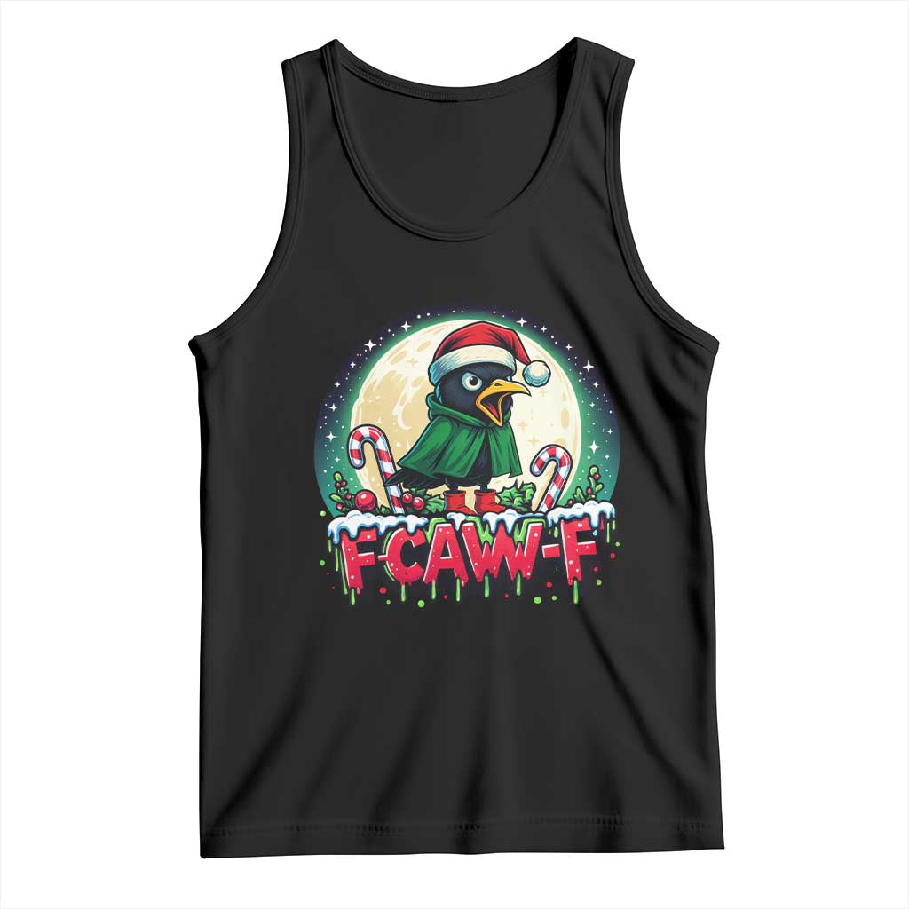 Funny F Caw F Raven Joke Tank Top Holiday Gift - Wonder Print Shop