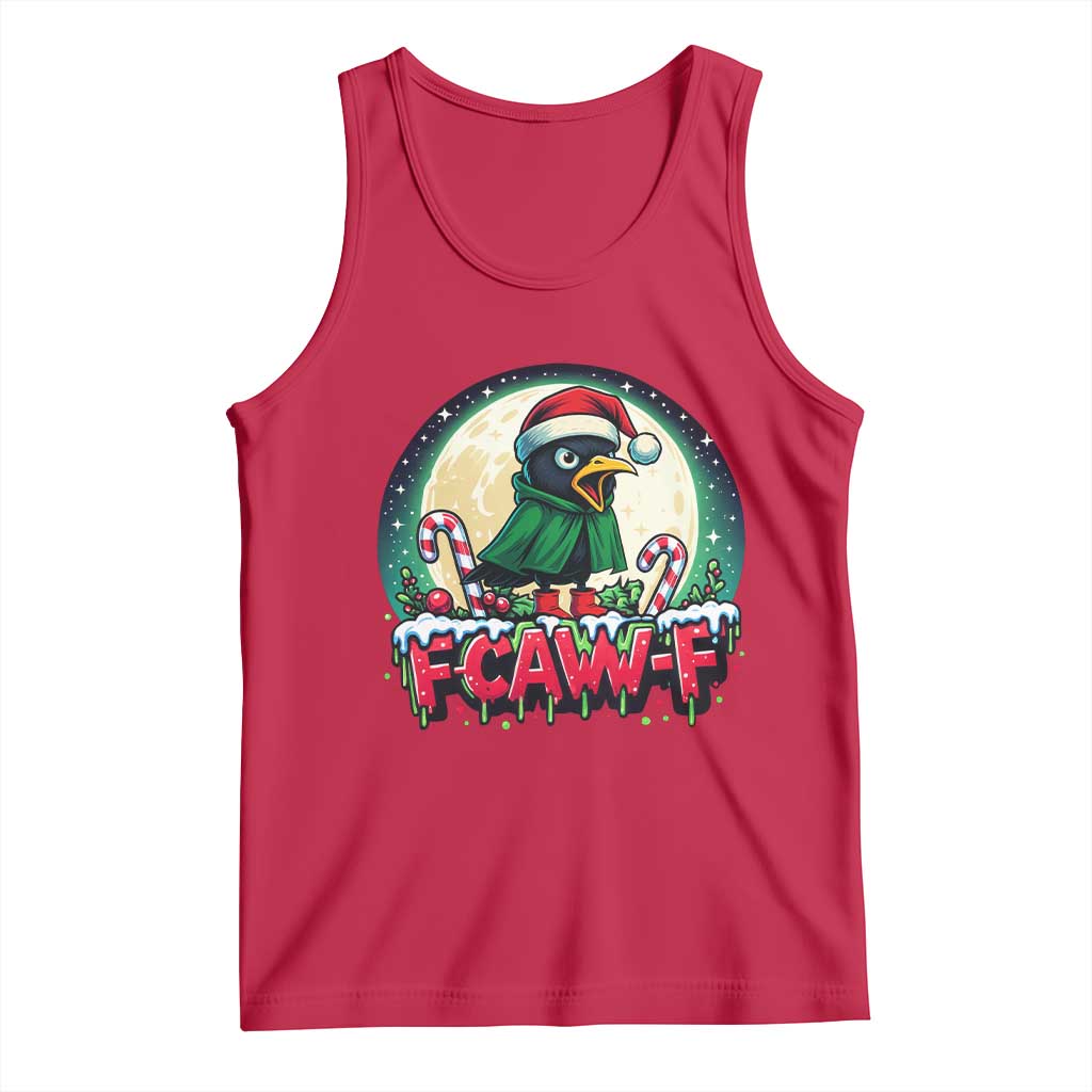 Funny F Caw F Raven Joke Tank Top Holiday Gift - Wonder Print Shop