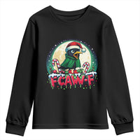 Funny F Caw F Raven Joke Youth Sweatshirt Holiday Gift - Wonder Print Shop