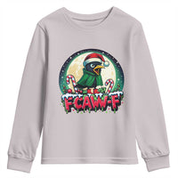Funny F Caw F Raven Joke Youth Sweatshirt Holiday Gift - Wonder Print Shop