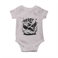 Merry F Caw F Christmas Raven Baby Onesie Funny Holiday Gift - Wonder Print Shop