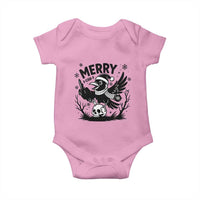 Merry F Caw F Christmas Raven Baby Onesie Funny Holiday Gift - Wonder Print Shop