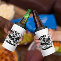 Merry F Caw F Christmas Raven 4 in 1 Can Cooler Tumbler Funny Holiday Gift - Wonder Print Shop