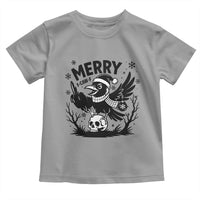 Merry F Caw F Christmas Raven Toddler T Shirt Funny Holiday Gift - Wonder Print Shop