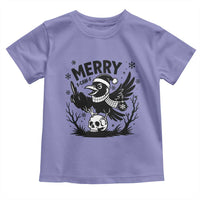 Merry F Caw F Christmas Raven Toddler T Shirt Funny Holiday Gift - Wonder Print Shop