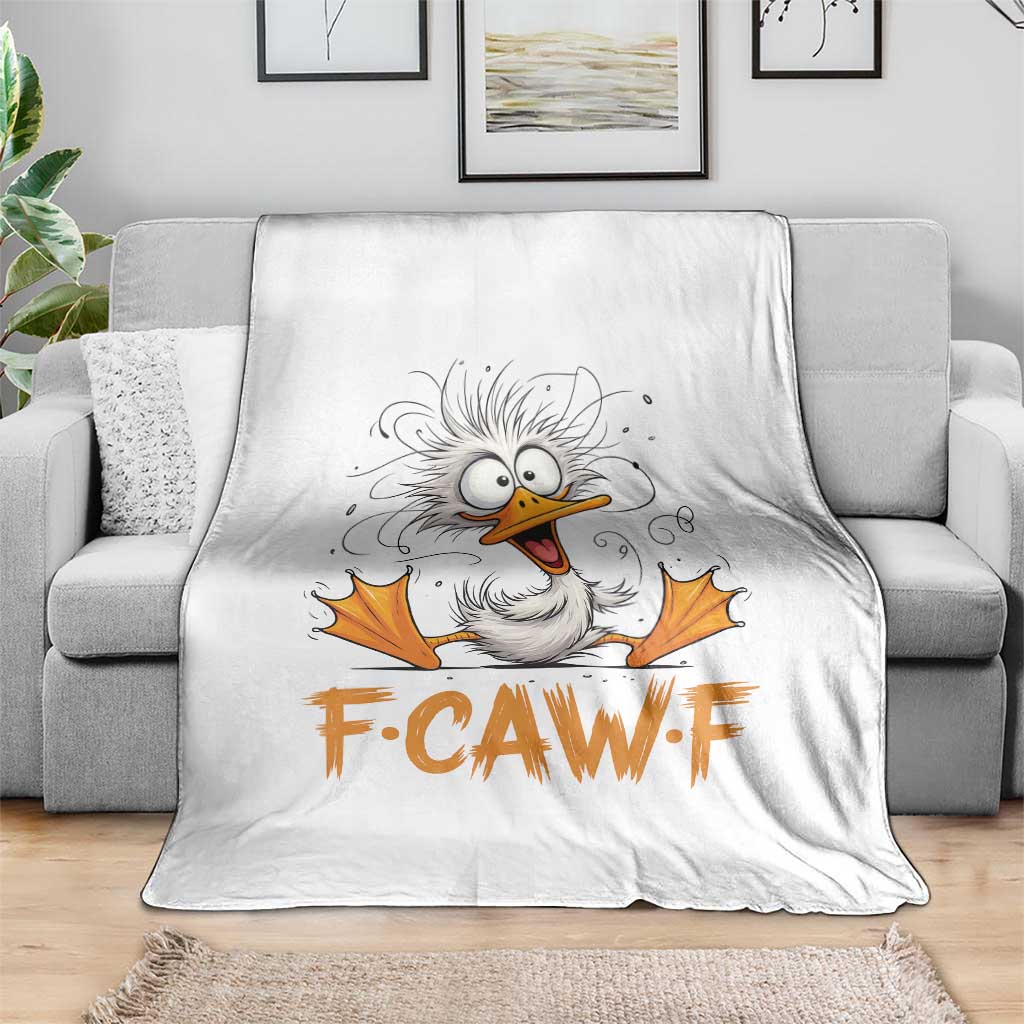 F Quack F Duck Lover Throw Blanket Funny Farm Gift - Wonder Print Shop