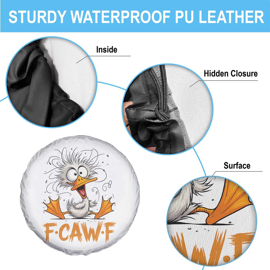 F Quack F Duck Lover Spare Tire Cover Funny Farm Gift - Wonder Print Shop