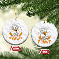 F Quack F Duck Lover Ceramic Ornament Funny Farm Gift - Wonder Print Shop