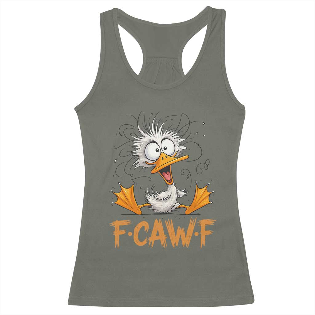 F Quack F Duck Lover Racerback Tank Top Funny Farm Gift - Wonder Print Shop