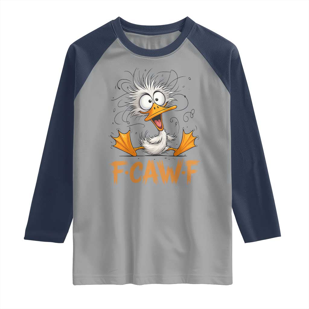 F Quack F Duck Lover Raglan Shirt Funny Farm Gift - Wonder Print Shop
