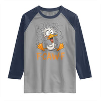 F Quack F Duck Lover Raglan Shirt Funny Farm Gift - Wonder Print Shop