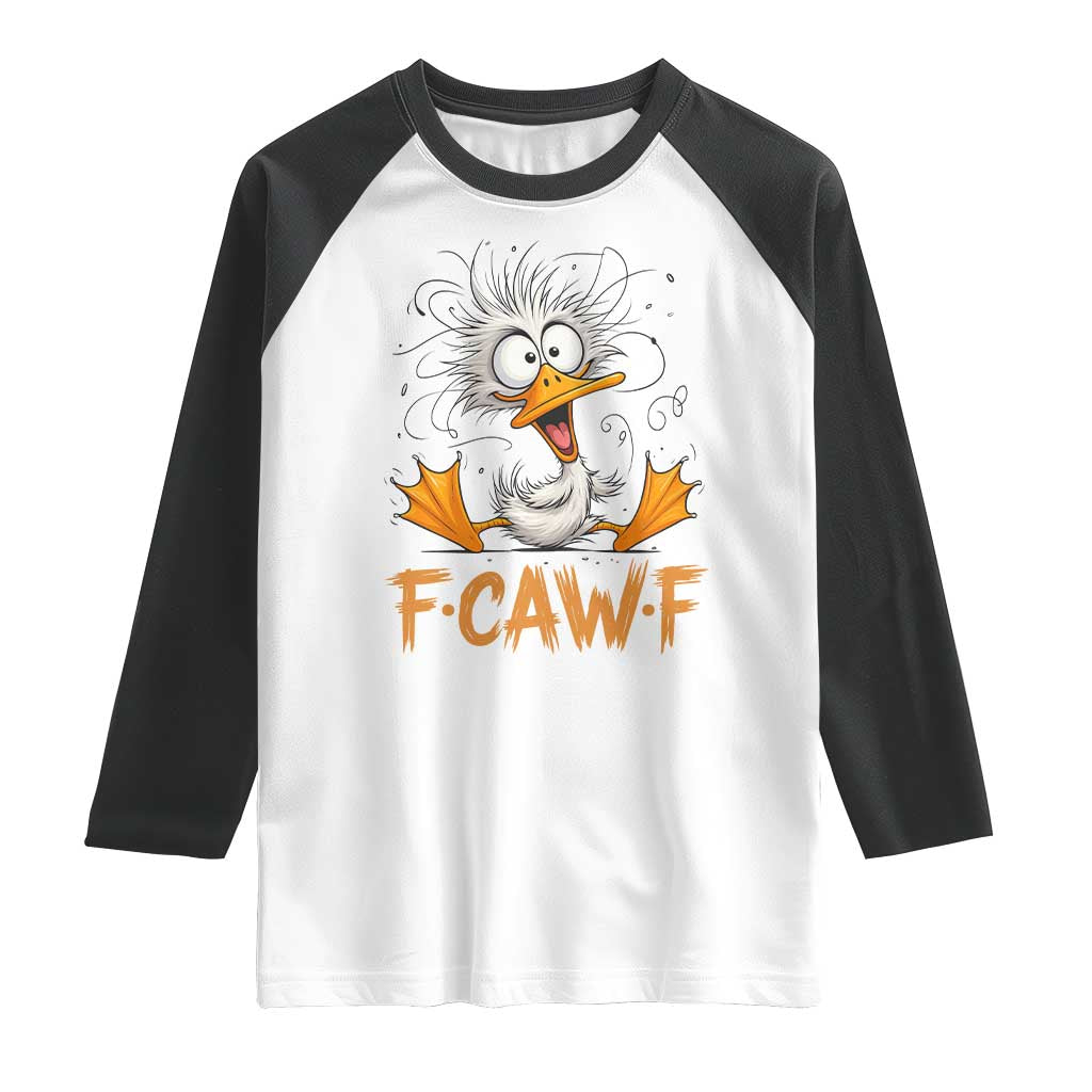 F Quack F Duck Lover Raglan Shirt Funny Farm Gift - Wonder Print Shop
