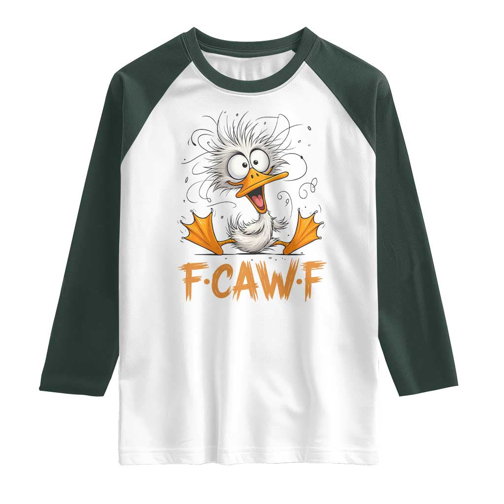 F Quack F Duck Lover Raglan Shirt Funny Farm Gift - Wonder Print Shop