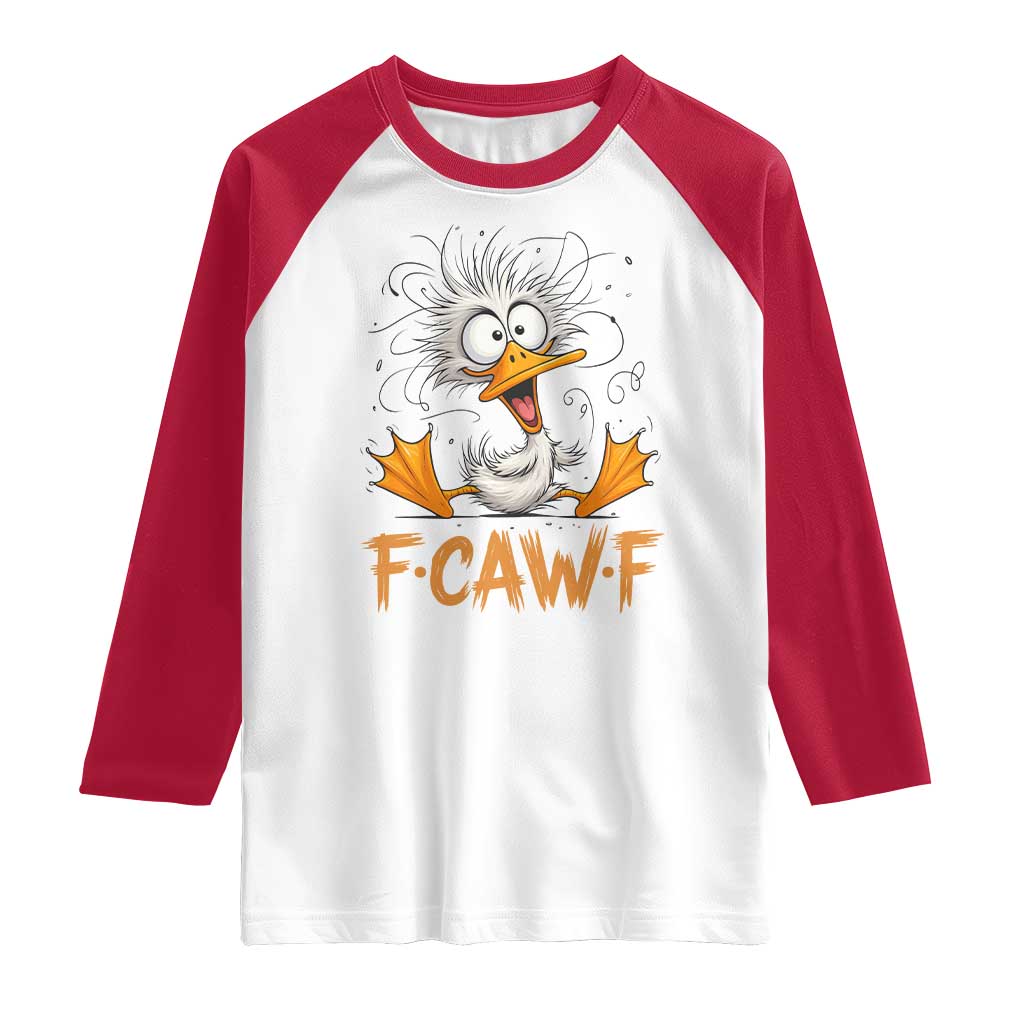 F Quack F Duck Lover Raglan Shirt Funny Farm Gift - Wonder Print Shop