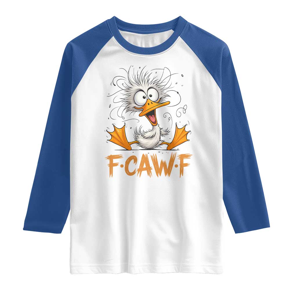 F Quack F Duck Lover Raglan Shirt Funny Farm Gift - Wonder Print Shop
