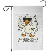 Funny F Quack F Silly Duck Sarcastic Joke Gift Garden Flag - Wonder Print Shop