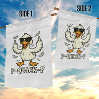 Funny F Quack F Silly Duck Sarcastic Joke Gift Garden Flag - Wonder Print Shop