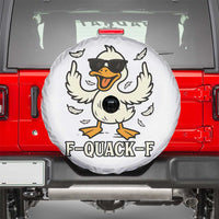 Funny F Quack F Silly Duck Sarcastic Joke Gift Spare Tire Cover - Wonder Print Shop