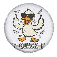 Funny F Quack F Silly Duck Sarcastic Joke Gift Spare Tire Cover - Wonder Print Shop