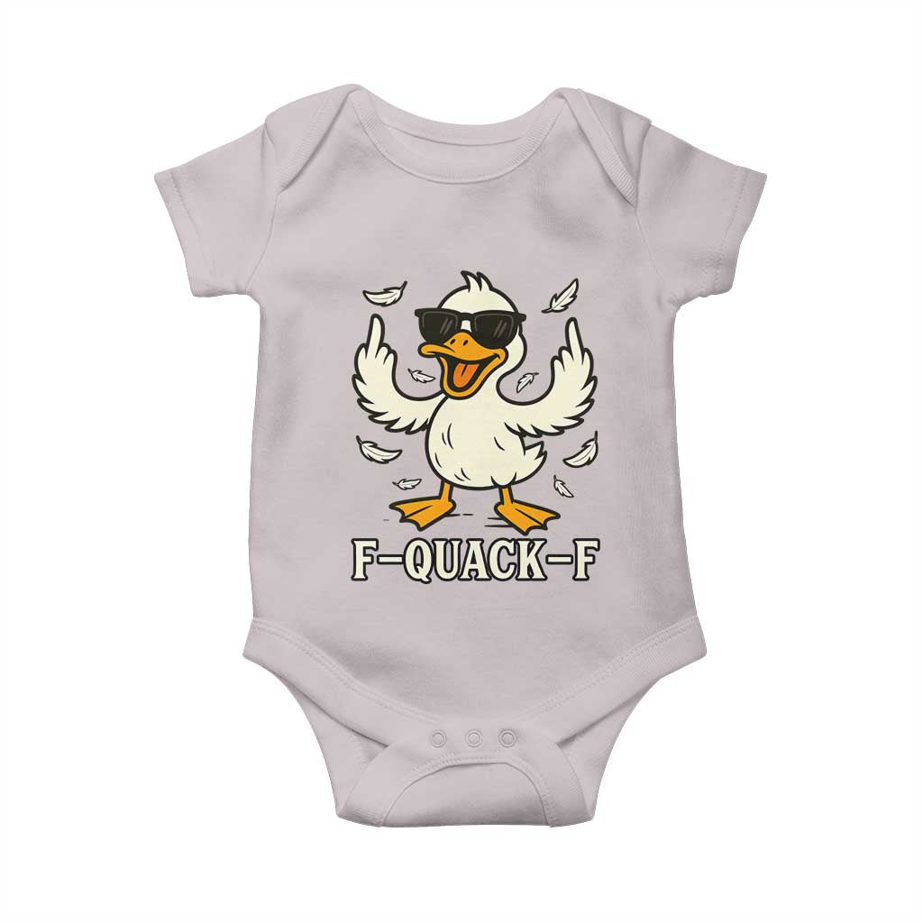Funny F Quack F Silly Duck Sarcastic Joke Gift Baby Onesie - Wonder Print Shop