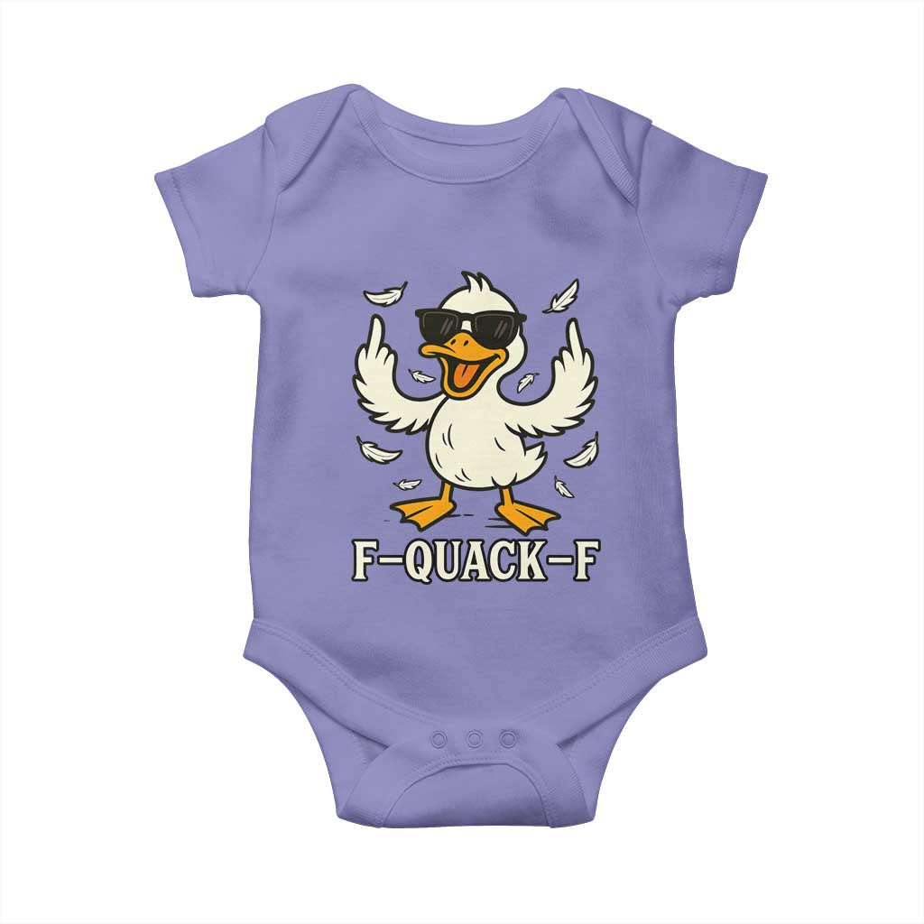 Funny F Quack F Silly Duck Sarcastic Joke Gift Baby Onesie - Wonder Print Shop