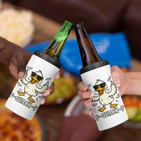 Funny F Quack F Silly Duck Sarcastic Joke Gift 4 in 1 Can Cooler Tumbler - Wonder Print Shop