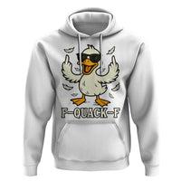 Funny F Quack F Silly Duck Sarcastic Joke Gift Hoodie - Wonder Print Shop