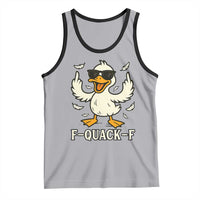 Funny F Quack F Silly Duck Sarcastic Joke Gift Tank Top - Wonder Print Shop