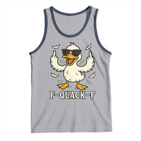 Funny F Quack F Silly Duck Sarcastic Joke Gift Tank Top - Wonder Print Shop
