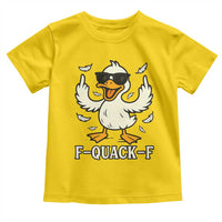 Funny F Quack F Silly Duck Sarcastic Joke Gift Toddler T Shirt - Wonder Print Shop