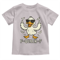 Funny F Quack F Silly Duck Sarcastic Joke Gift Toddler T Shirt - Wonder Print Shop