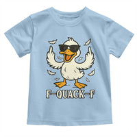 Funny F Quack F Silly Duck Sarcastic Joke Gift Toddler T Shirt - Wonder Print Shop