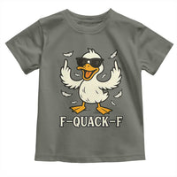 Funny F Quack F Silly Duck Sarcastic Joke Gift Toddler T Shirt - Wonder Print Shop