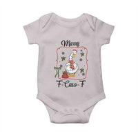 Merry F Caw F Duck Sarcastic Joke Gift Baby Onesie Funny Christmas Gift - Wonder Print Shop