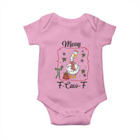 Merry F Caw F Duck Sarcastic Joke Gift Baby Onesie Funny Christmas Gift - Wonder Print Shop