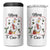 Merry F Caw F Duck Sarcastic Joke Gift 4 in 1 Can Cooler Tumbler Funny Christmas Gift - Wonder Print Shop