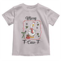 Merry F Caw F Duck Sarcastic Joke Gift Toddler T Shirt Funny Christmas Gift - Wonder Print Shop