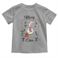 Merry F Caw F Duck Sarcastic Joke Gift Toddler T Shirt Funny Christmas Gift - Wonder Print Shop