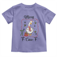 Merry F Caw F Duck Sarcastic Joke Gift Toddler T Shirt Funny Christmas Gift - Wonder Print Shop
