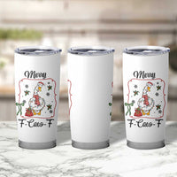 Merry F Caw F Duck Sarcastic Joke Gift Tumbler Cup Funny Christmas Gift - Wonder Print Shop