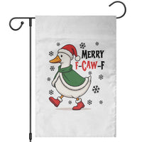 Merry F Caw F Duck Lover Garden Flag Funny Christmas Gift - Wonder Print Shop