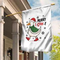 Merry F Caw F Duck Lover Garden Flag Funny Christmas Gift - Wonder Print Shop