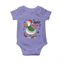 Merry F Caw F Duck Lover Baby Onesie Funny Christmas Gift - Wonder Print Shop