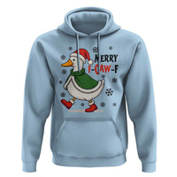 Merry F Caw F Duck Lover Hoodie Funny Christmas Gift - Wonder Print Shop