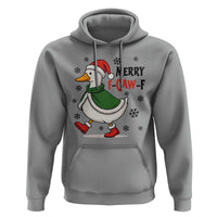 Merry F Caw F Duck Lover Hoodie Funny Christmas Gift - Wonder Print Shop